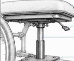 Height-changing seat concept